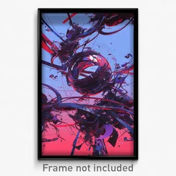 Art Poster - Complex Wire Frame Mooring (Psychedelic Trippy Weird 11x17 Print)