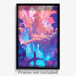 Art Poster - Captivating Resting Place (Psychedelic Trippy Weird 11x17 Print)