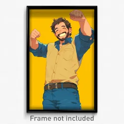 Art Poster - Man Feeling Positive Wearing Merry Micro (Print)