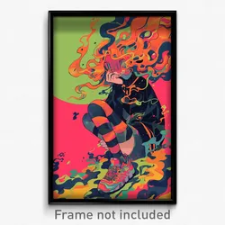 Art Poster - Striped Stocks (Psychedelic Trippy Weird 11x17 Print)