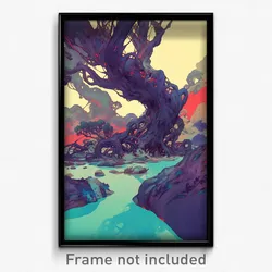 Art Poster - Aged Copse (Psychedelic Trippy Weird 11x17 Print)