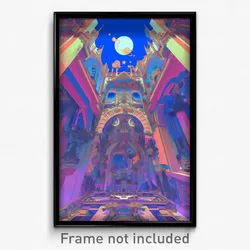 Art Poster - Calm Dormer (Psychedelic Trippy Weird 11x17 Print)