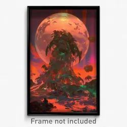 Art Poster - Flamboyant Wasteland (Psychedelic Trippy Weird 11x17 Print)