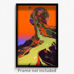 Art Poster - Spotted Geyser (Psychedelic Trippy Weird 11x17 Print)