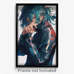 Anime Art Poster - Boy Feeling Hopeless Wearing Messy Track Suit (Print)