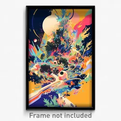 Art Poster - Wide Roost (Psychedelic Trippy Weird 11x17 Print)