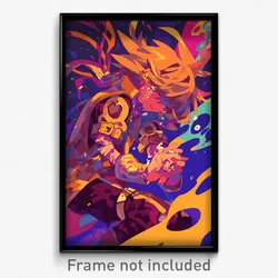 Anime Art Poster - Boy Feeling Sorrow Wearing International Ear Ribbon (Print)