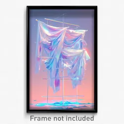 Art Poster - Unusual Drying Rack (Psychedelic Trippy Weird 11x17 Print)