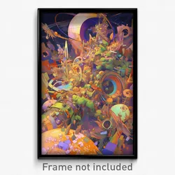 Art Poster - Magnificent Earldom (Psychedelic Trippy Weird 11x17 Print)