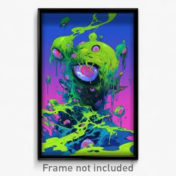 Art Poster - Cold Downland (Psychedelic Trippy Weird 11x17 Print)