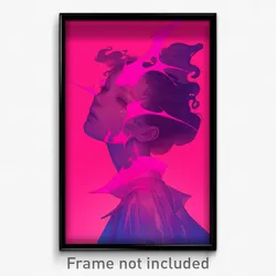 Art Poster - Pink Spike (Psychedelic Trippy Weird 11x17 Print)