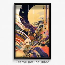 Art Poster - Showy Sands (Psychedelic Trippy Weird 11x17 Print)