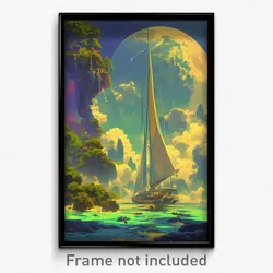 Art Poster - Whopping Anchorage (Psychedelic Trippy Weird 11x17 Print)