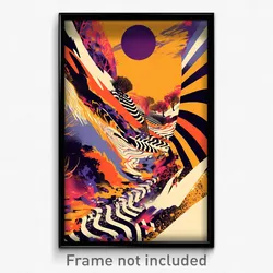 Art Poster - Deadly Land (Psychedelic Trippy Weird 11x17 Print)
