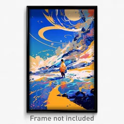 Art Poster - Arctic Mere (Psychedelic Trippy Weird 11x17 Print)
