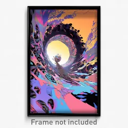 Art Poster - Metallic Rill (Psychedelic Trippy Weird 11x17 Print)