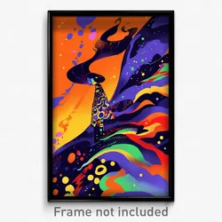 Art Poster - Thick Beach (Psychedelic Trippy Weird 11x17 Print)