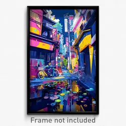 Art Poster - Fantastic Street (Psychedelic Trippy Weird 11x17 Print)