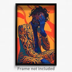 Art Poster - Man Feeling Dazed Wearing Mysterious Cosplay (Print)