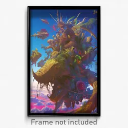 Art Poster - Agile Gambit (Psychedelic Trippy Weird 11x17 Print)