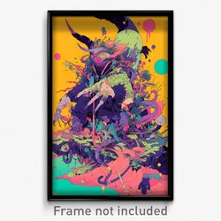 Art Poster - Unkempt Fief (Psychedelic Trippy Weird 11x17 Print)