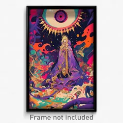 Art Poster - Dramatic Festival (Psychedelic Trippy Weird 11x17 Print)