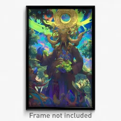 Art Poster - Peaceful Turn (Psychedelic Trippy Weird 11x17 Print)