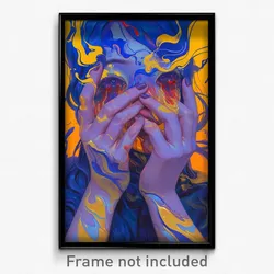 Art Poster - Velvety Kame (Psychedelic Trippy Weird 11x17 Print)