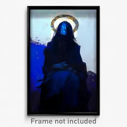 Art Poster - Blue Hospice (Psychedelic Trippy Weird 11x17 Print)