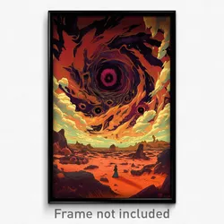 Art Poster - Nice Storm (Psychedelic Trippy Weird 11x17 Print)