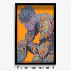 Art Poster - Boy Feeling Unsure Wearing Messy Armor (Print)