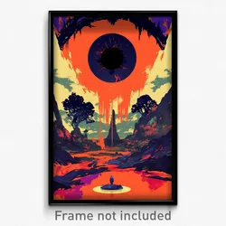 Art Poster - Vast Bank (Psychedelic Trippy Weird 11x17 Print)