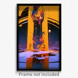 Art Poster - Damp Tabernacle (Psychedelic Trippy Weird 11x17 Print)