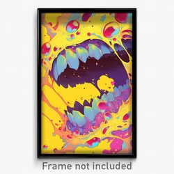 Art Poster - Bubbly Maw (Psychedelic Trippy Weird 11x17 Print)