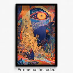 Art Poster - Tremendous Lodge (Psychedelic Trippy Weird 11x17 Print)