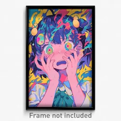 Anime Art Poster - Man Feeling Shocked, Quizzical Egg Hair Ornament (Print)
