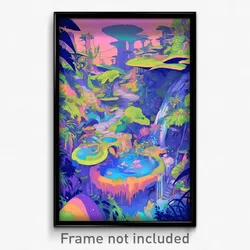 Art Poster - Sweet Watering Hole (Psychedelic Trippy Weird 11x17 Print)