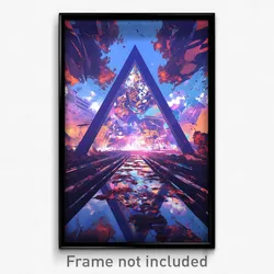 Art Poster - Triangular Boulevard (Psychedelic Trippy Weird 11x17 Print)