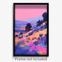 Art Poster - Mountainous Kennel (Psychedelic Trippy Weird 11x17 Print)