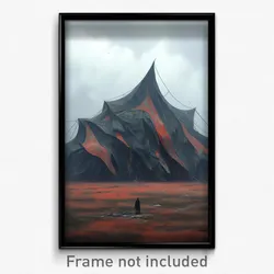 Art Poster - Monstrous Tent (Psychedelic Trippy Weird 11x17 Print)