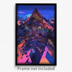 Art Poster - Dark Tepee (Psychedelic Trippy Weird 11x17 Print)