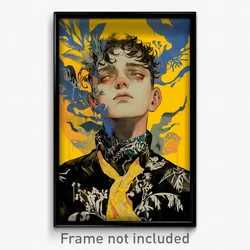 Art Poster - Boy Feeling Fury Wearing Glorious Yellow Neckerchief (Print)