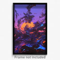 Art Poster - Barren Rift (Psychedelic Trippy Weird 11x17 Print)