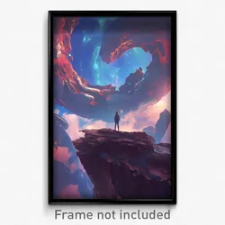 Art Poster - Flat Abyss (Psychedelic Trippy Weird 11x17 Print)