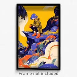 Art Poster - Gorgeous Dell (Psychedelic Trippy Weird 11x17 Print)