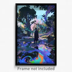 Art Poster - Whopping Glade (Psychedelic Trippy Weird 11x17 Print)