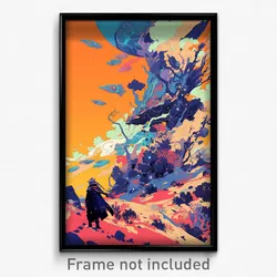 Art Poster - Stupendous Outland (Psychedelic Trippy Weird 11x17 Print)