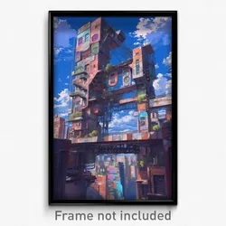 Art Poster - Modern Ghetto (Psychedelic Trippy Weird 11x17 Print)