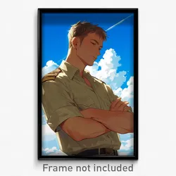 Anime Art Poster - Man Feeling Ennui Wearing Stupendous Summer Uniform (Print)