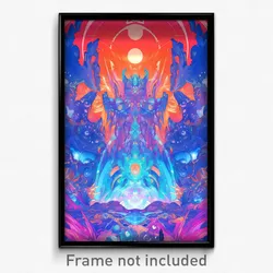 Art Poster - Extra Large Concert (Psychedelic Trippy Weird 11x17 Print)